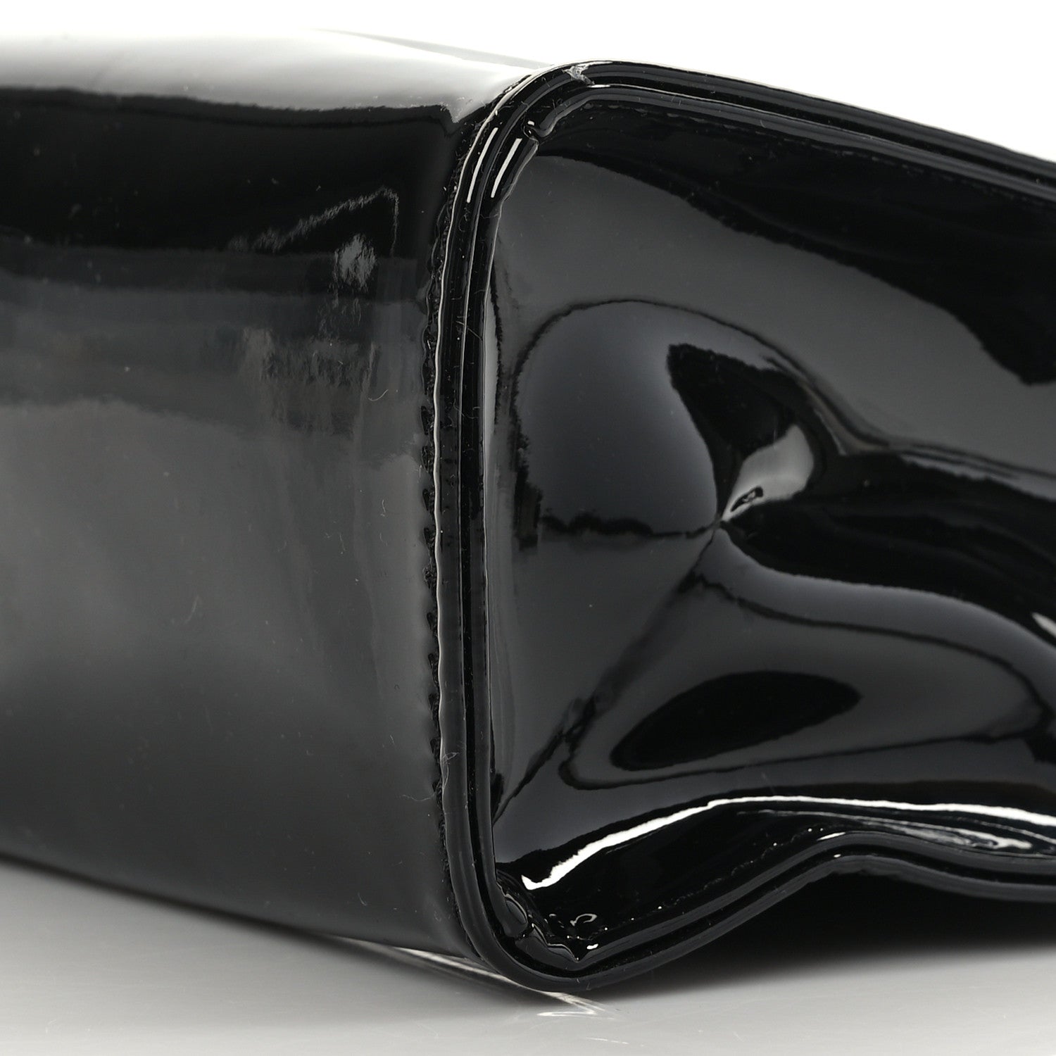 Telfar Patent Vegan Leather Small Shopping Bag Black 7 of 7