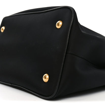 Prada Tessuto Nylon Soft Calf Small Tote Black 9 of 10