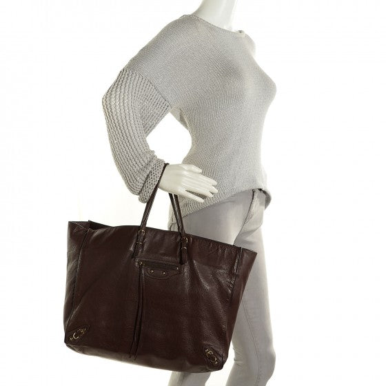Balenciaga Veau Papier A4 Tote Chestnut 2 of 16