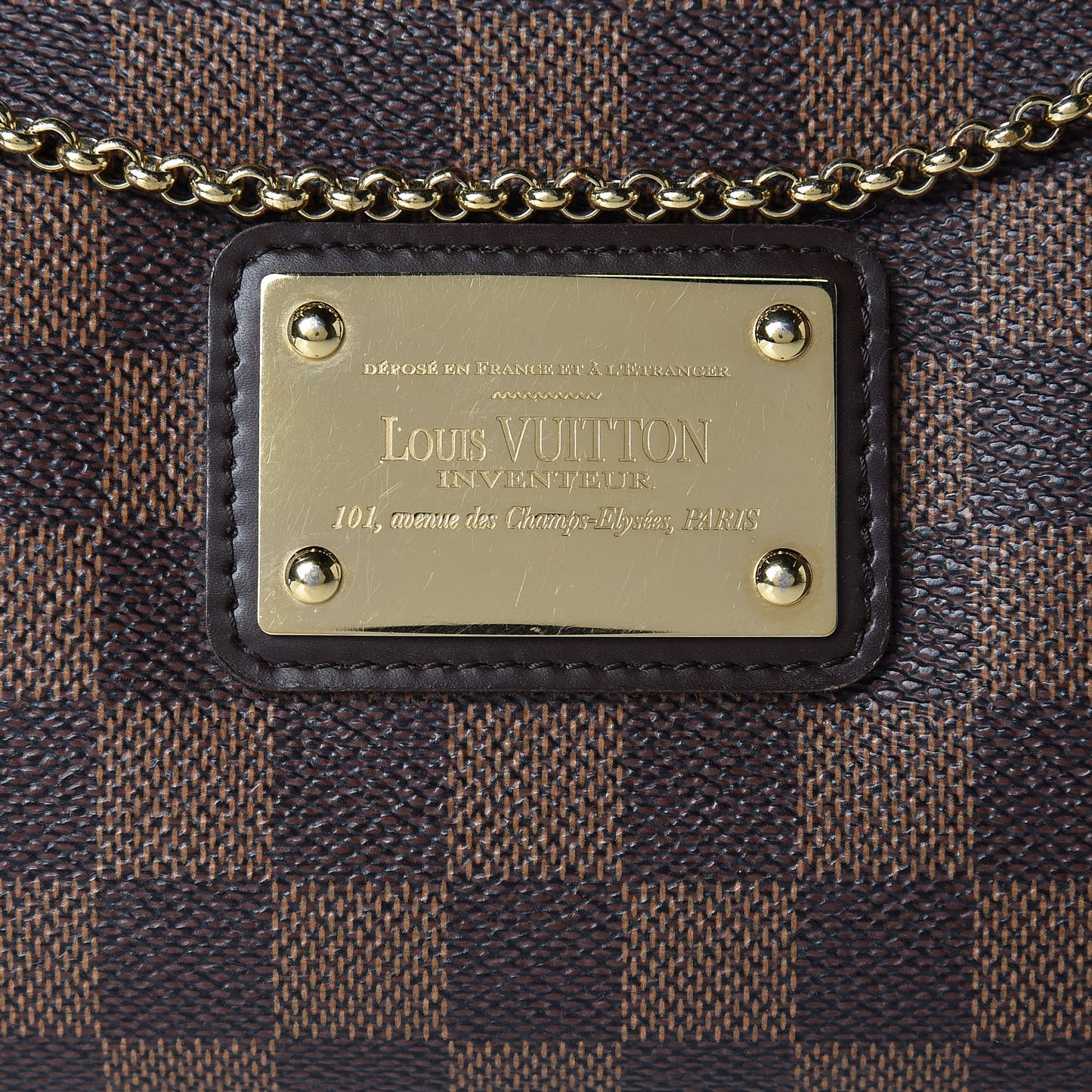 Damier Ebene Eva Clutch