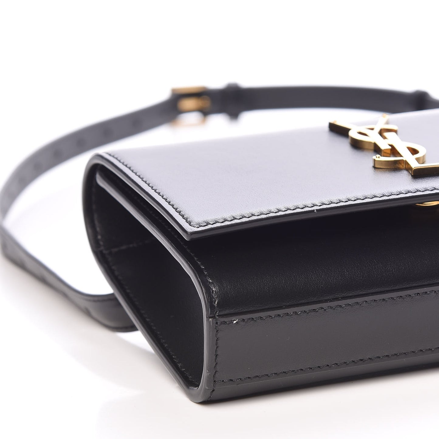 Smooth Calfskin Monogram Kate Belt Bag Black