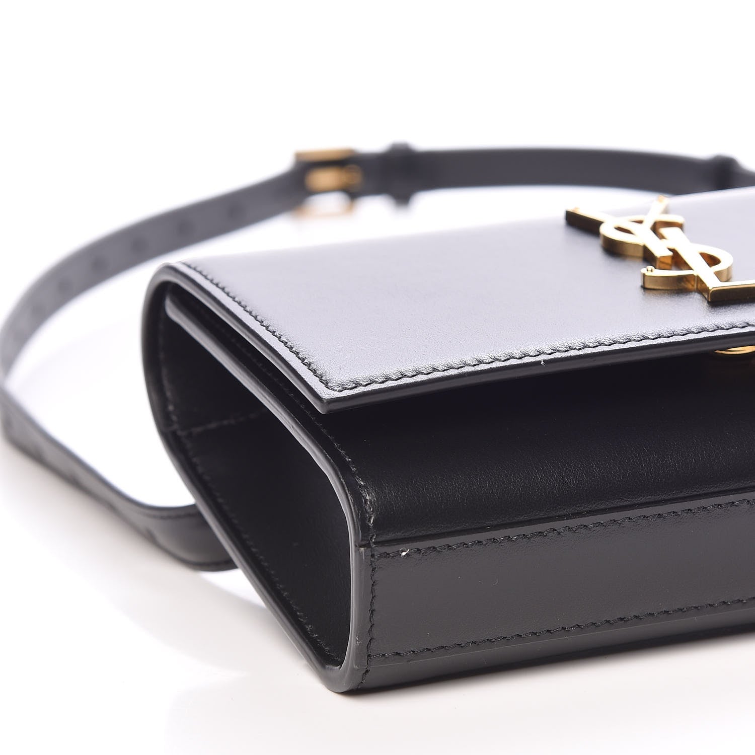 Saint Laurent Smooth Calfskin Monogram Kate Belt Bag Black 6 of 9