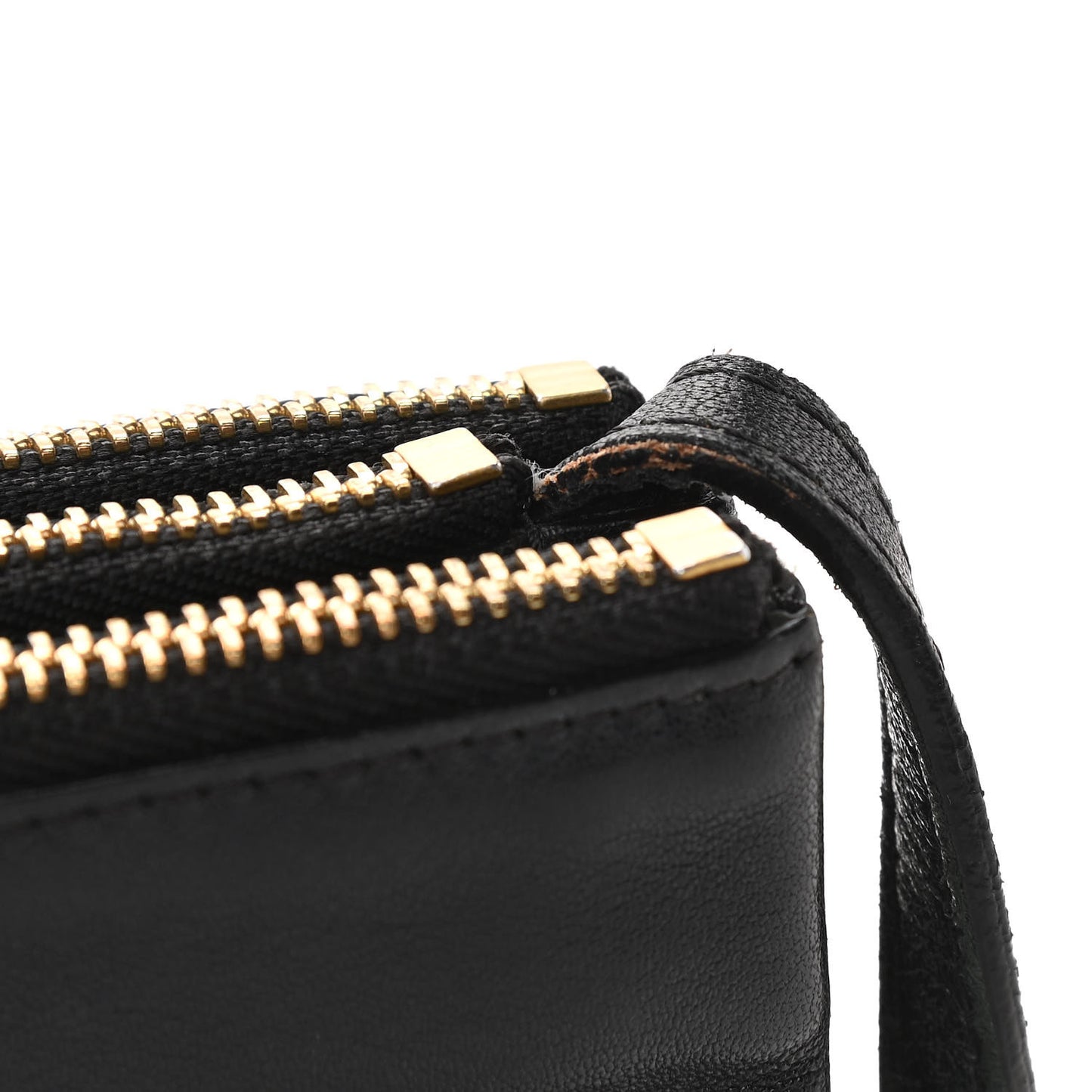 Lambskin Large Trio Crossbody Bag Black