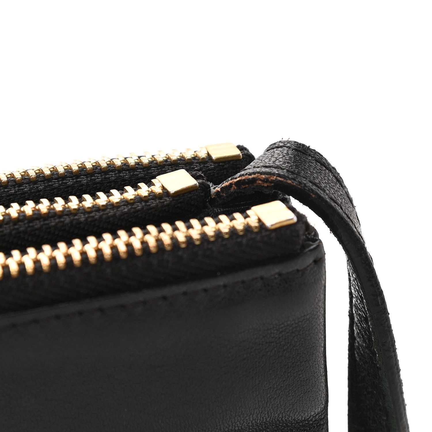 Celine Lambskin Large Trio Crossbody Bag Black 12 of 14