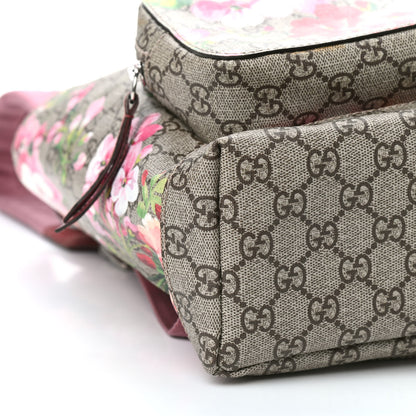 Gucci GG Supreme Monogram Blooms Small Single Buckle Backpack Beige Multicolor Dry Rose 8 of 9
