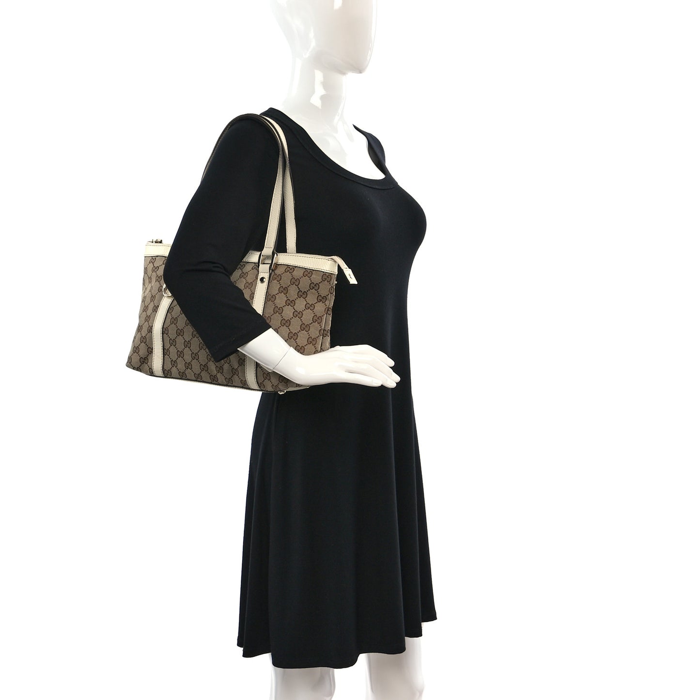 Monogram Medium Abbey Tote Off White