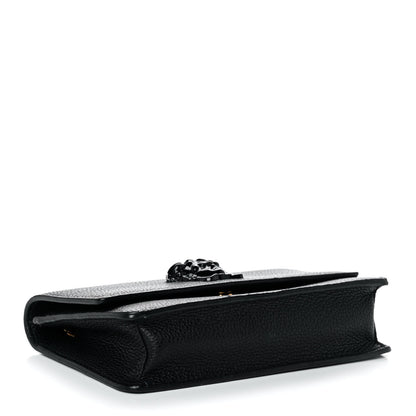 Versace Grained Calfskin Palazzo Chain Evening Bag Black 4 of 11