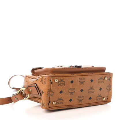 MCM Calfskin Visetos Messenger Cognac 4 of 11
