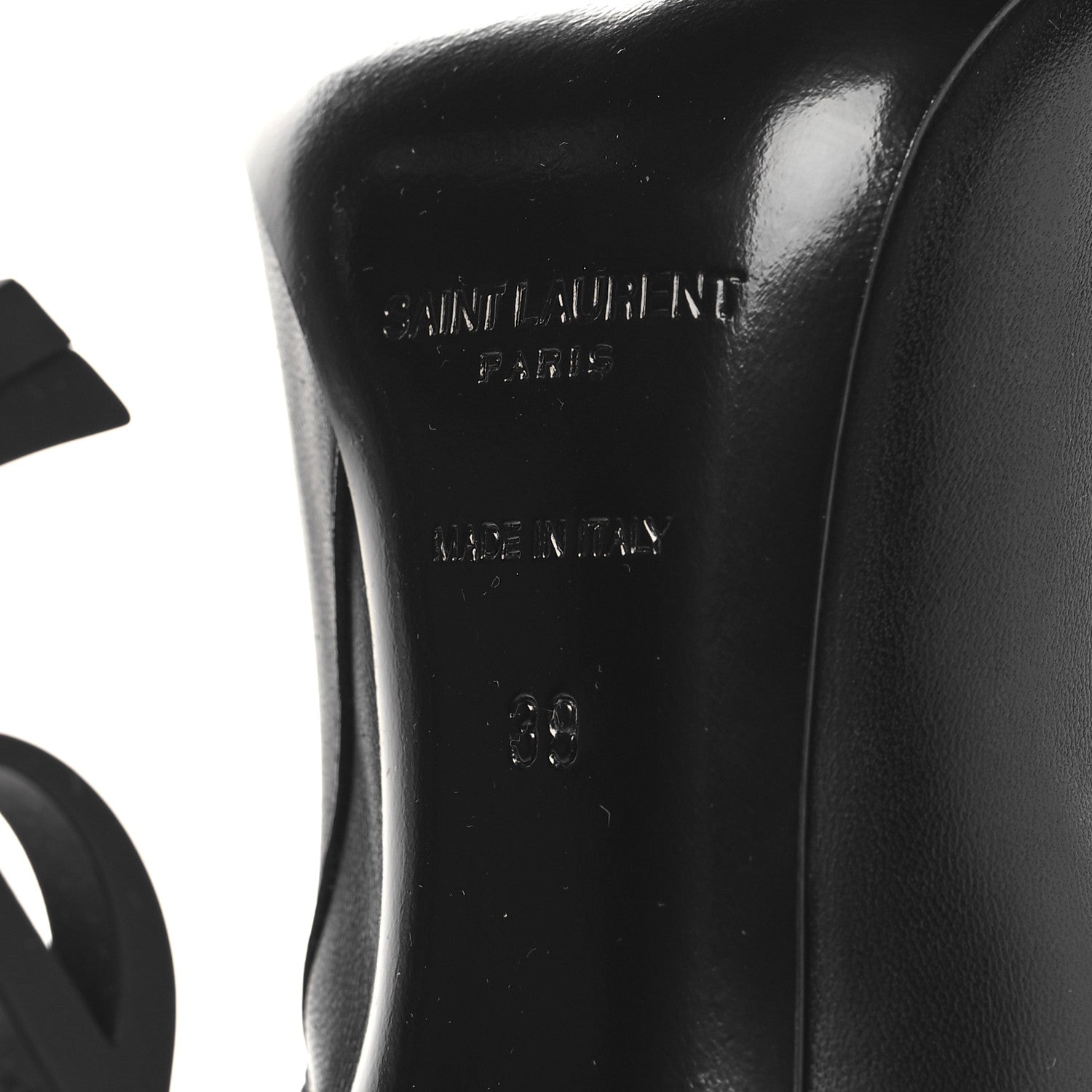 Saint Laurent Calfskin Opyum Ankle Boots 39 Black 7 of 7