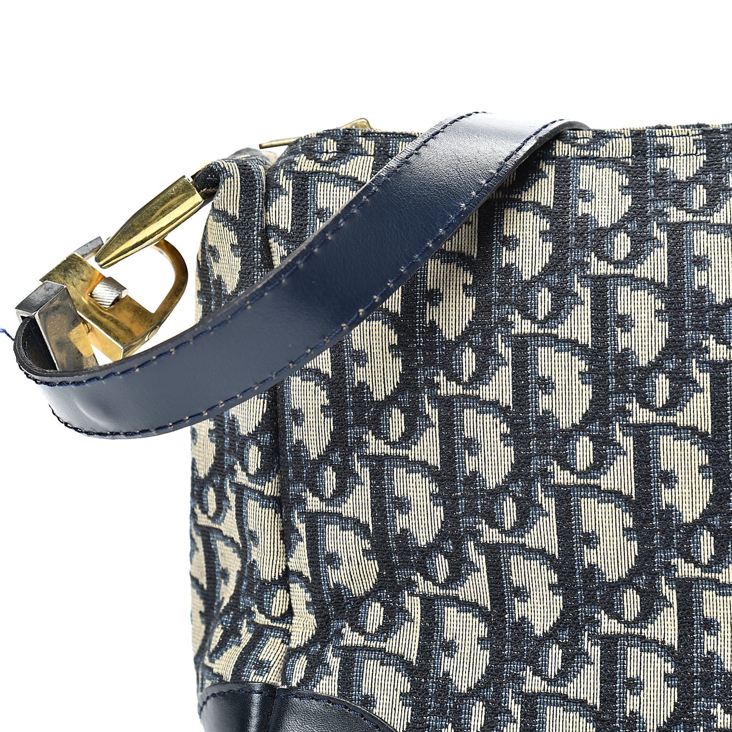 Monogram Shoulder Bag Navy Blue