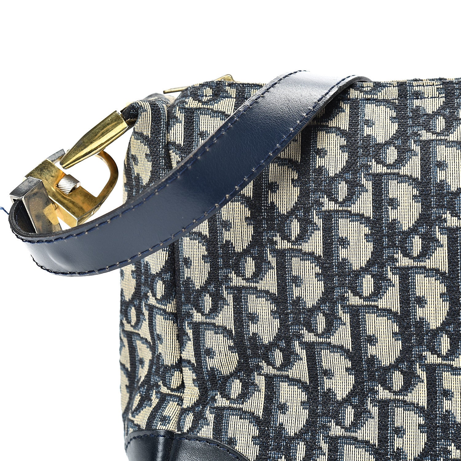 Christian Dior Monogram Shoulder Bag Navy Blue 6 of 19