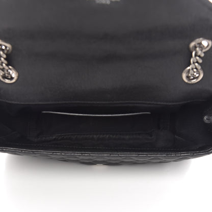 Saint Laurent Sheepskin Tri-Quilt Monogram Medium College Bag Black 5 of 18