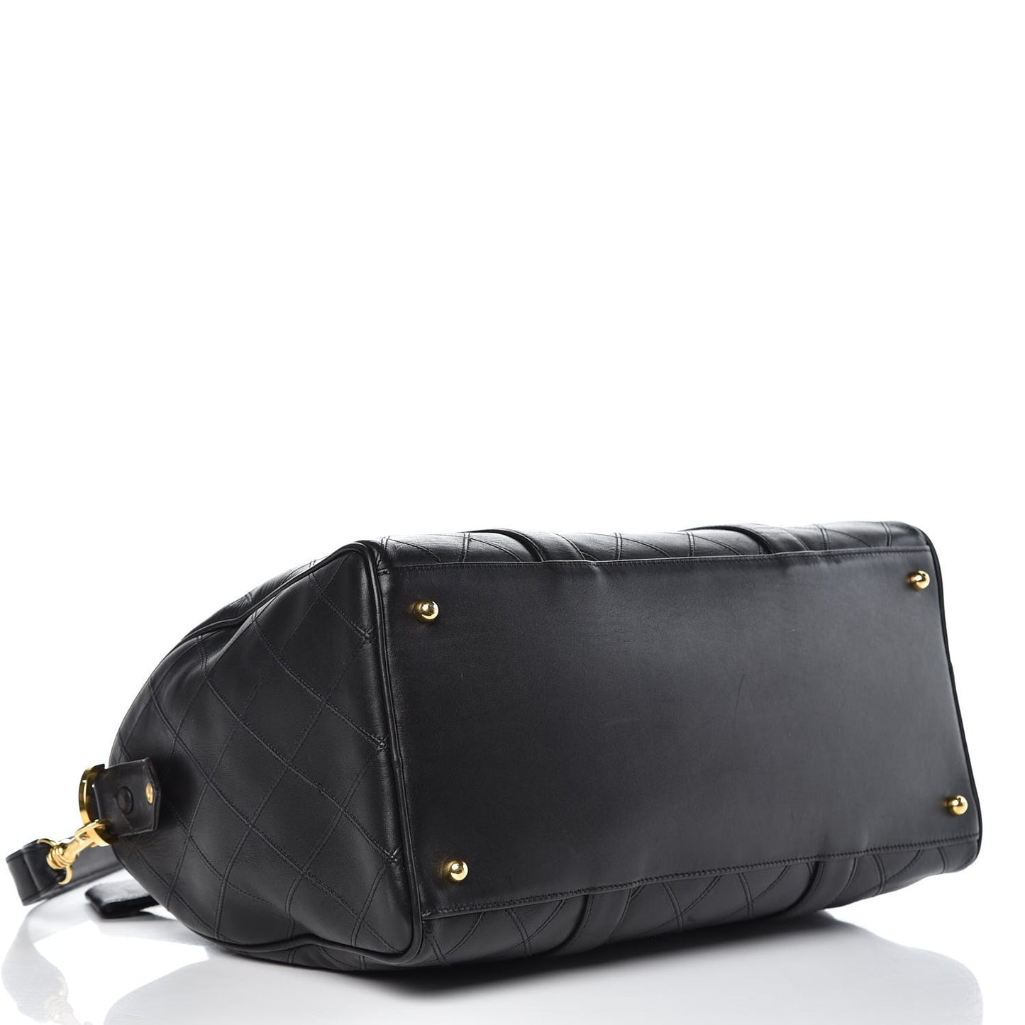 Calfskin Stitched CC Boston Black