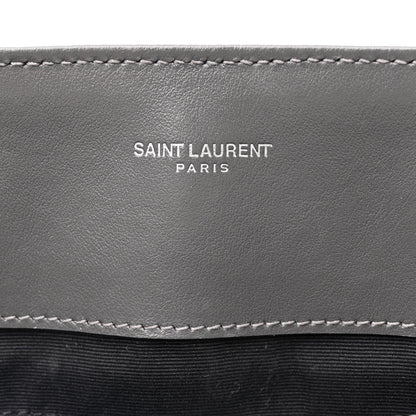 Saint Laurent Calfskin Y Quilted Monogram Large Loulou Shopper Storm 6 of 11