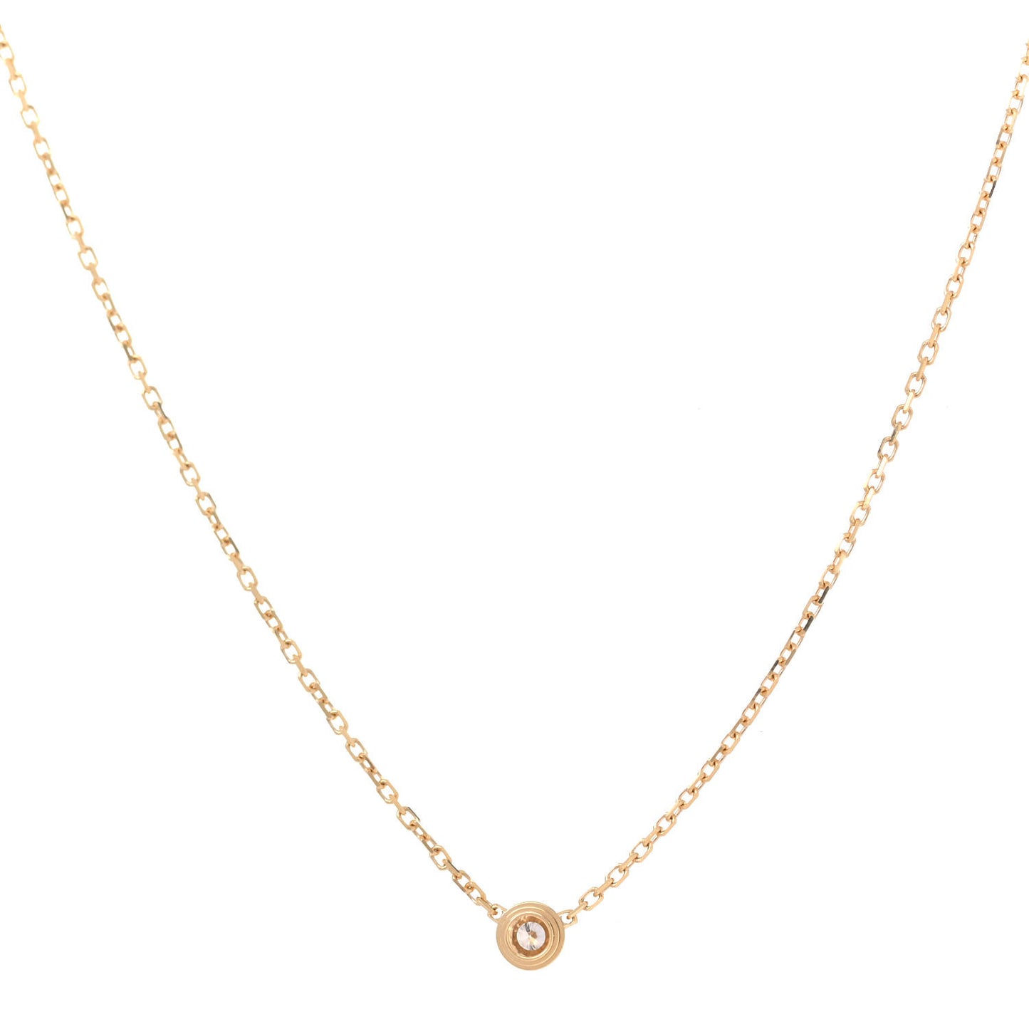 18K Yellow Gold Diamond XS D'Amour Pendant Necklace
