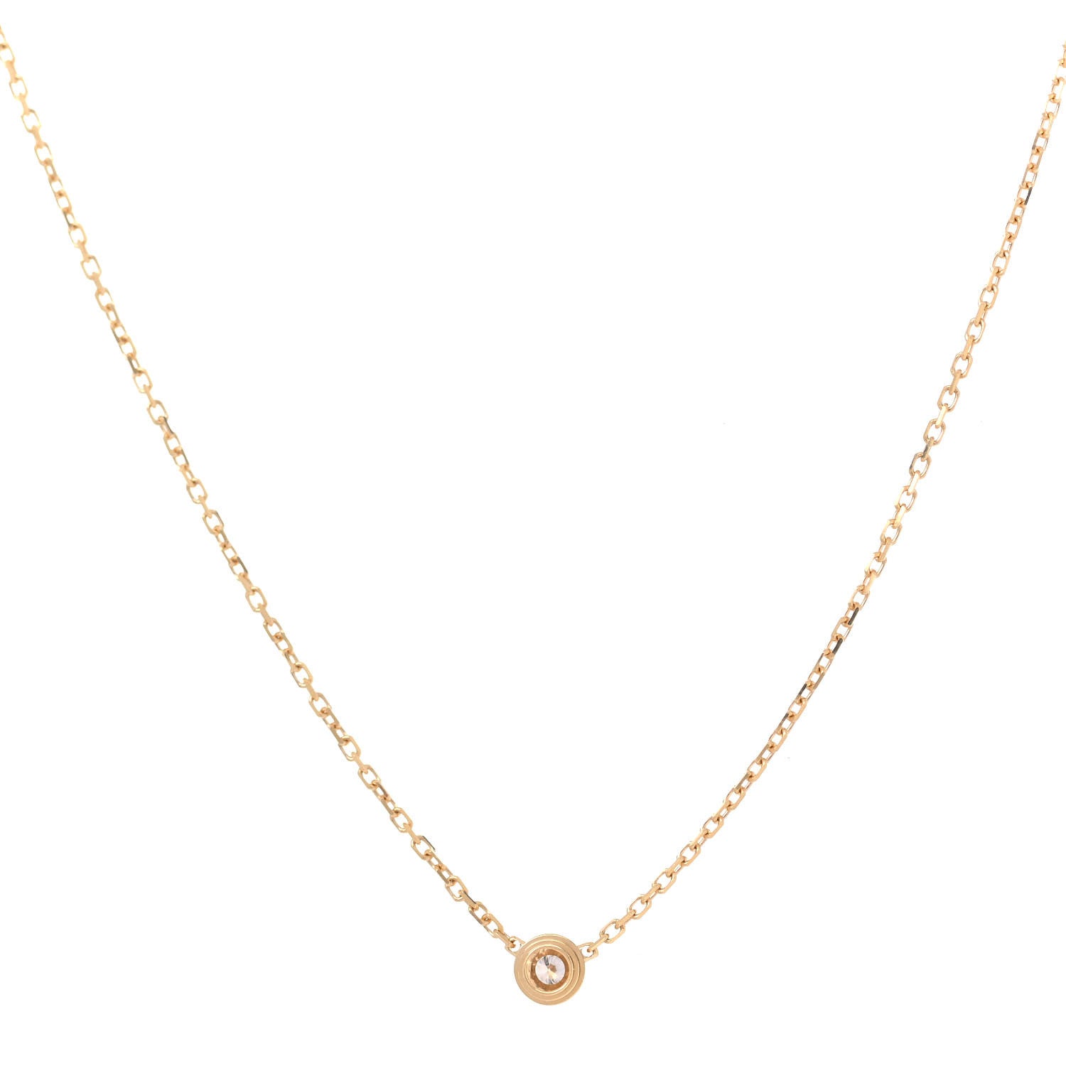 Cartier 18K Yellow Gold Diamond XS D'Amour Pendant Necklace 5 of 10