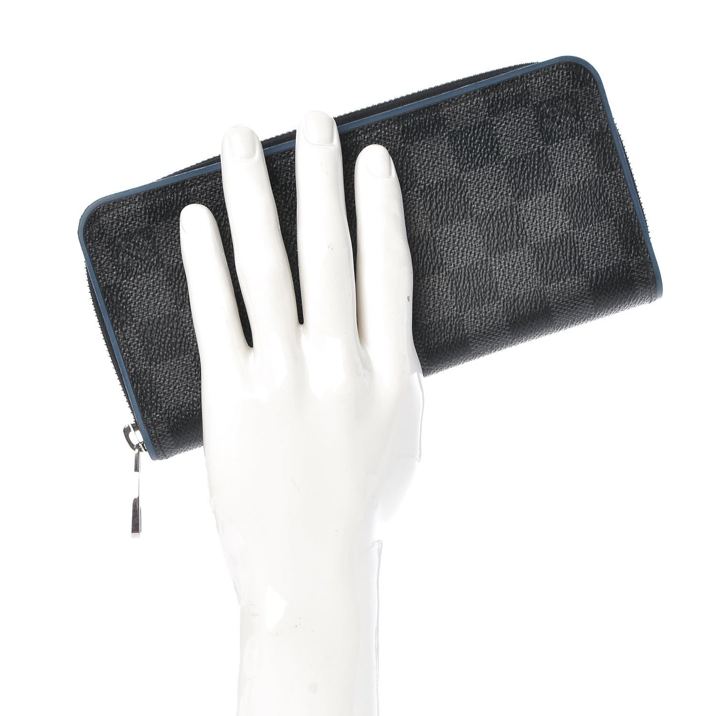 Damier Graphite Zippy Vertical Wallet Neon