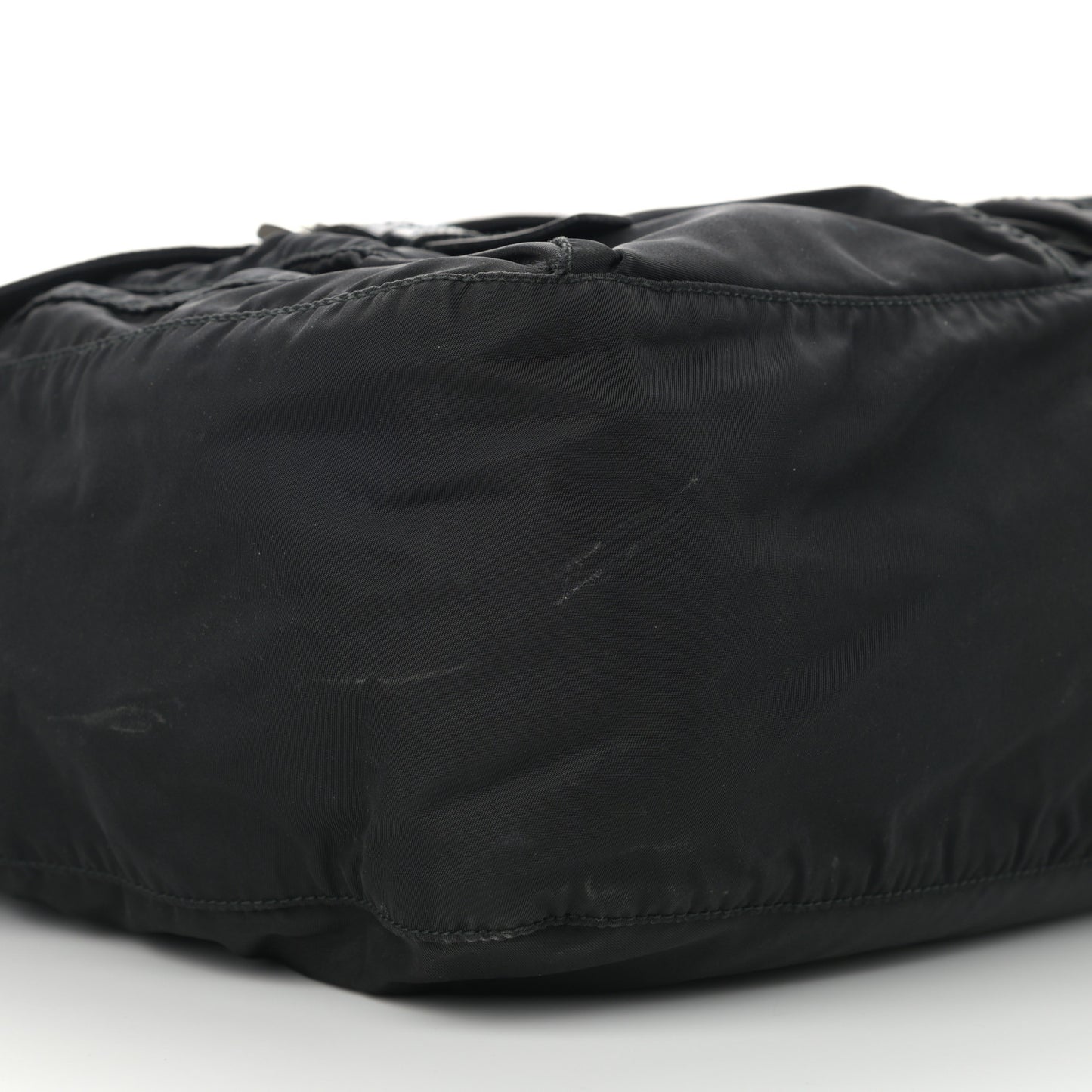 Nylon Vela Messenger Bag Black