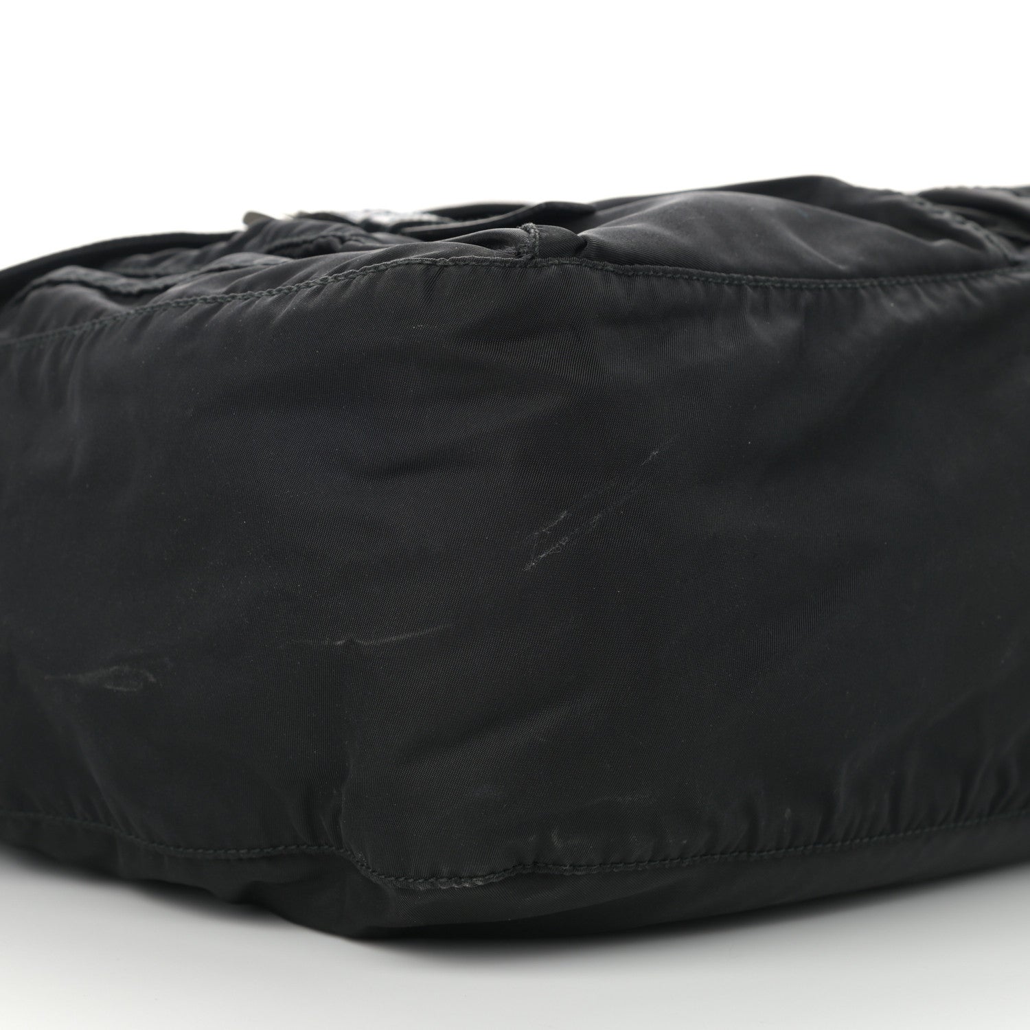 Prada Nylon Vela Messenger Bag Black 7 of 9