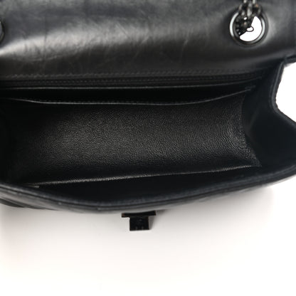 Chanel Aged Calfskin Chevron Quilted 2.55 Reissue Mini Flap So Black 5 of 12