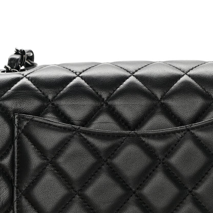 Chanel Lambskin Quilted Mini Rectangular Flap So Black 12 of 13
