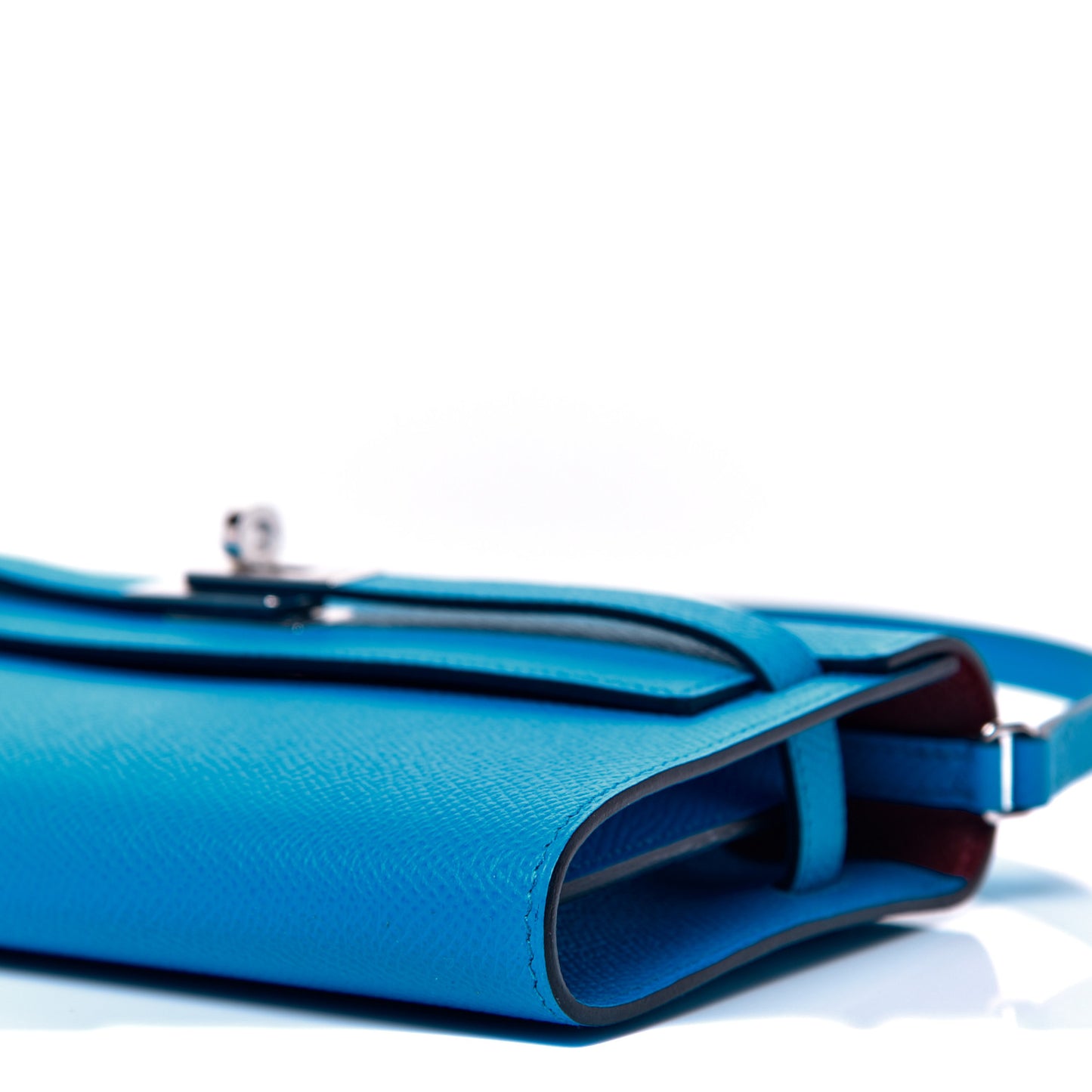 Epsom Verso Kelly Wallet To Go Bleu Frida Rouge H