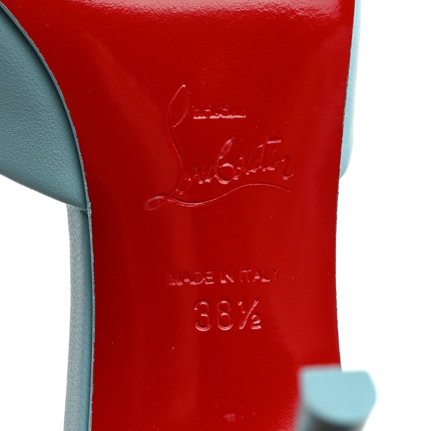 Christian Louboutin Nappa Me Dolly 85 Sandals 38.5 Mineral 7 of 8