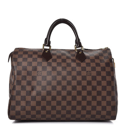 Louis Vuitton Damier Ebene Speedy 35 1 of 9