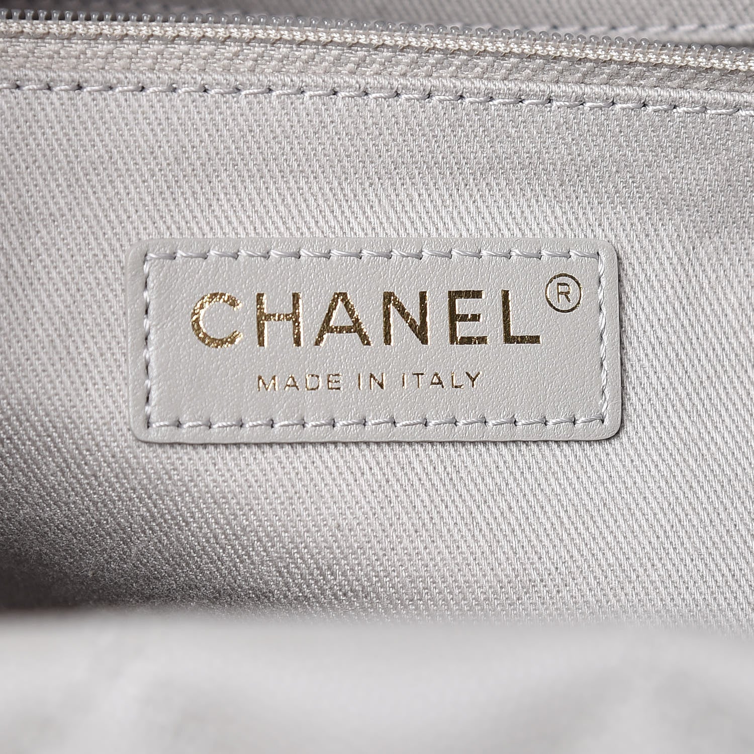 Chanel Caviar Quilted Large Coco Handle Shopping Tote Grey 7 of 11