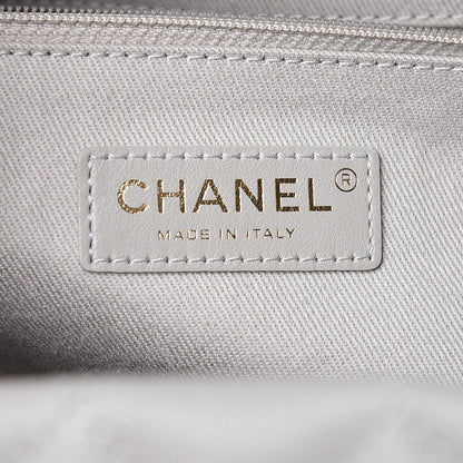 Chanel Caviar Quilted Large Coco Handle Shopping Tote Grey 7 of 11