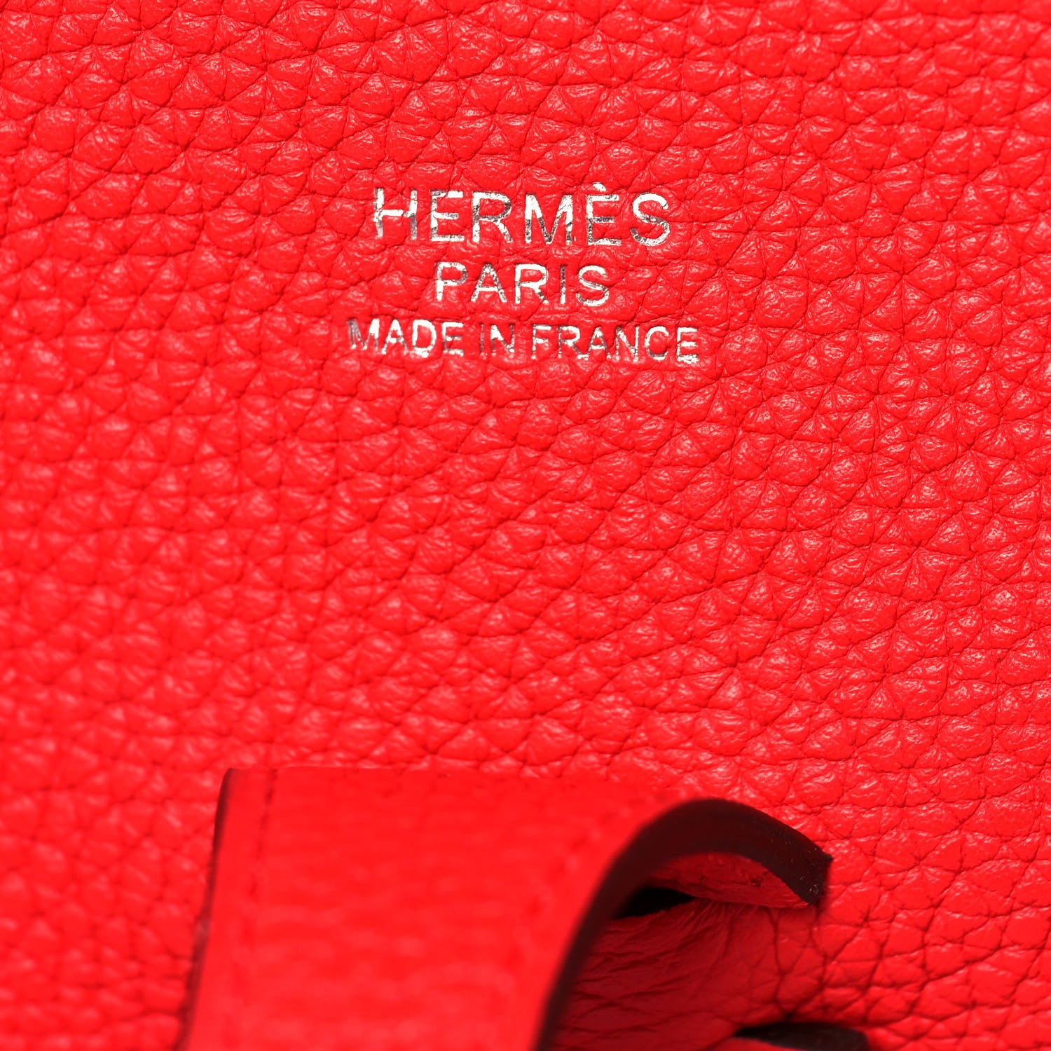 Hermes Taurillon Clemence Evelyne III PM Rouge De Coeur 5 of 12