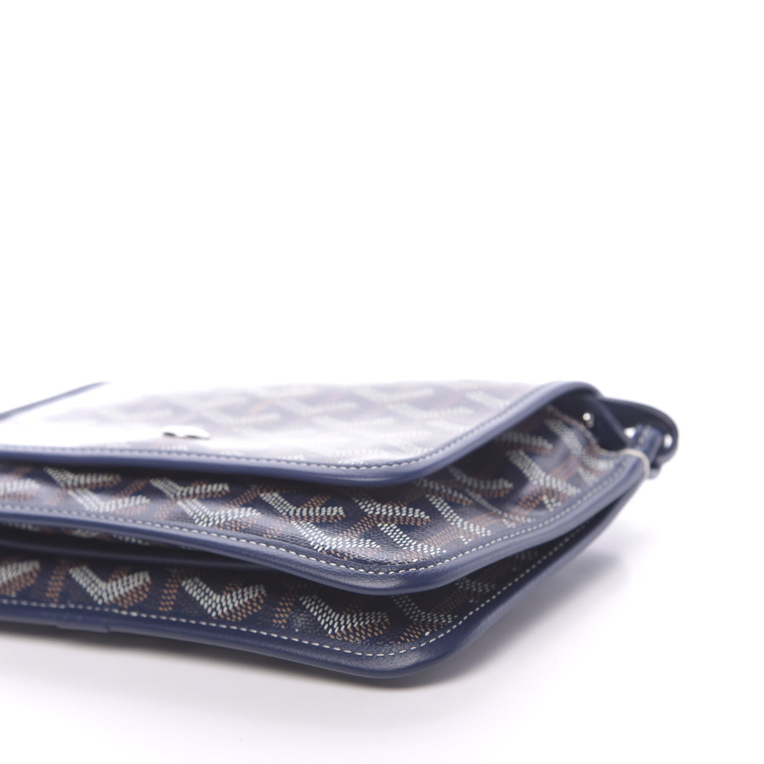 Goyard Goyardine Plumet Wallet Clutch Navy 8 of 9