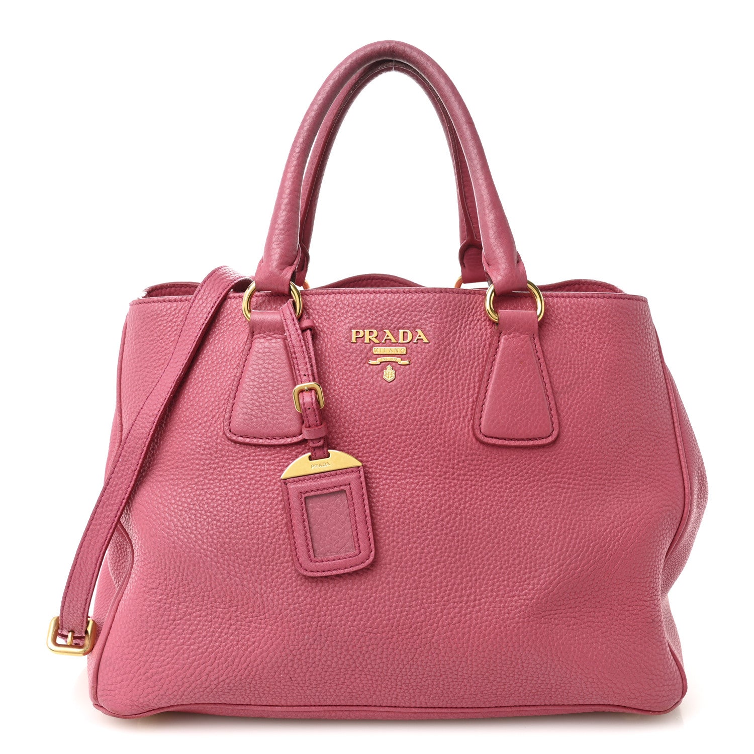 Prada Vitello Daino Tote Peonia 1 of 14