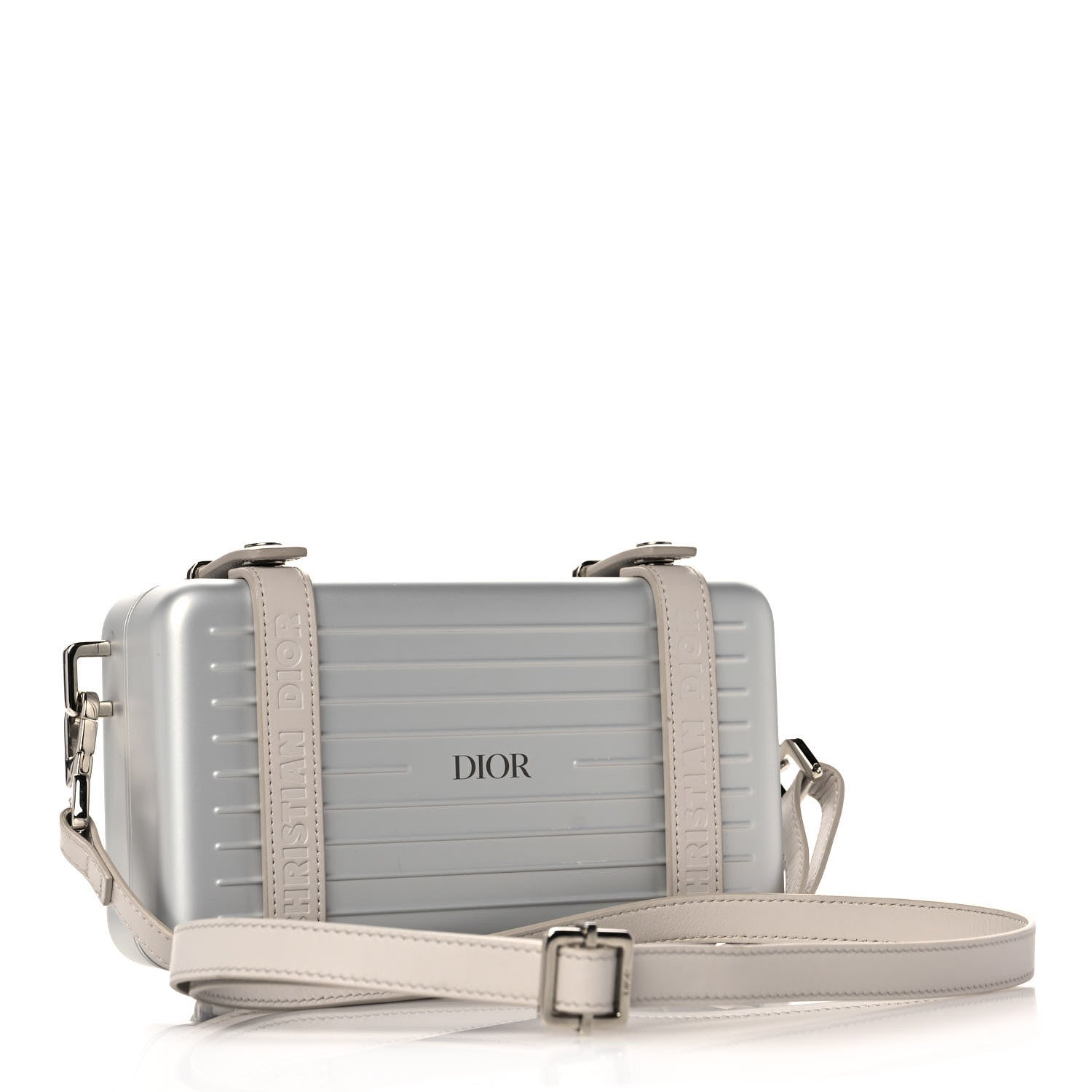 Christian Dior X RIMOWA Aluminum Personal Clutch On Strap Silver 3 of 13