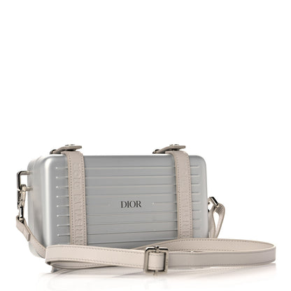 Christian Dior X RIMOWA Aluminum Personal Clutch On Strap Silver 3 of 13