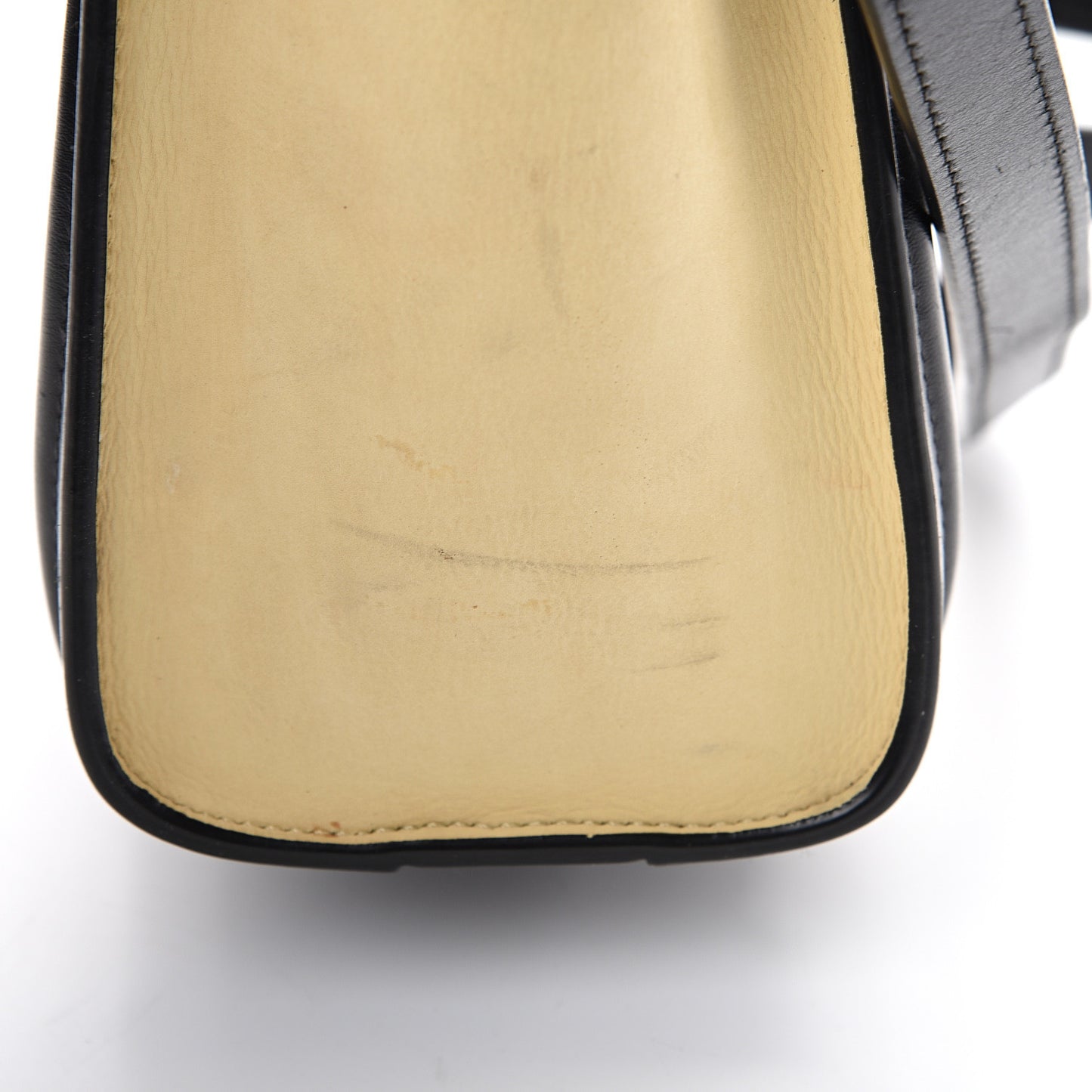 Grained Baby Calfskin Nubuck Nano Tri-Color Luggage White