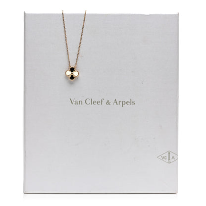 Van Cleef & Arpels 18K Yellow Gold Guilloché Vintage Alhambra Pendant Necklace 6 of 6