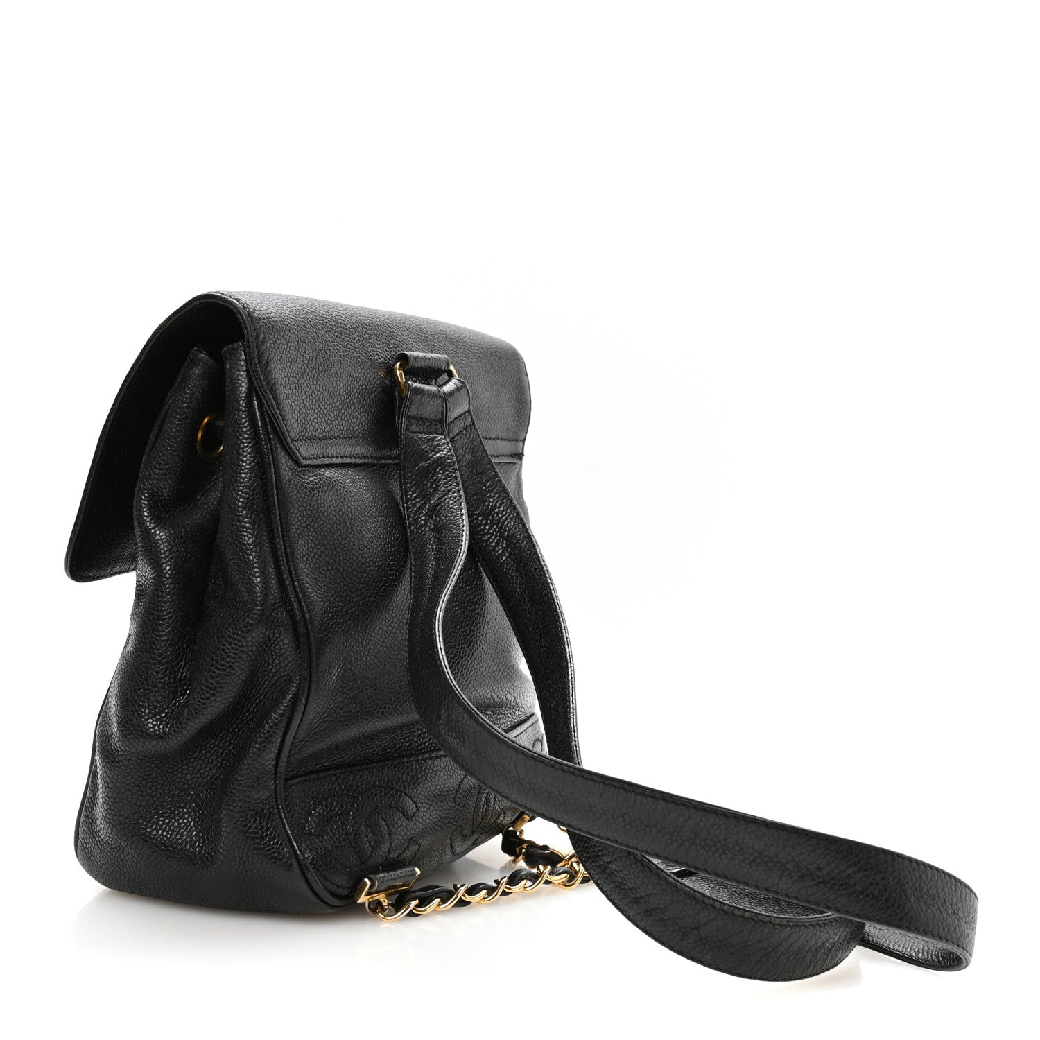 Chanel Caviar CC Backpack Black 2 of 9