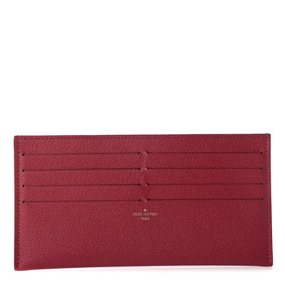 Louis Vuitton Calfskin Felicie Card Holder Insert Fuchsia 1 of 5