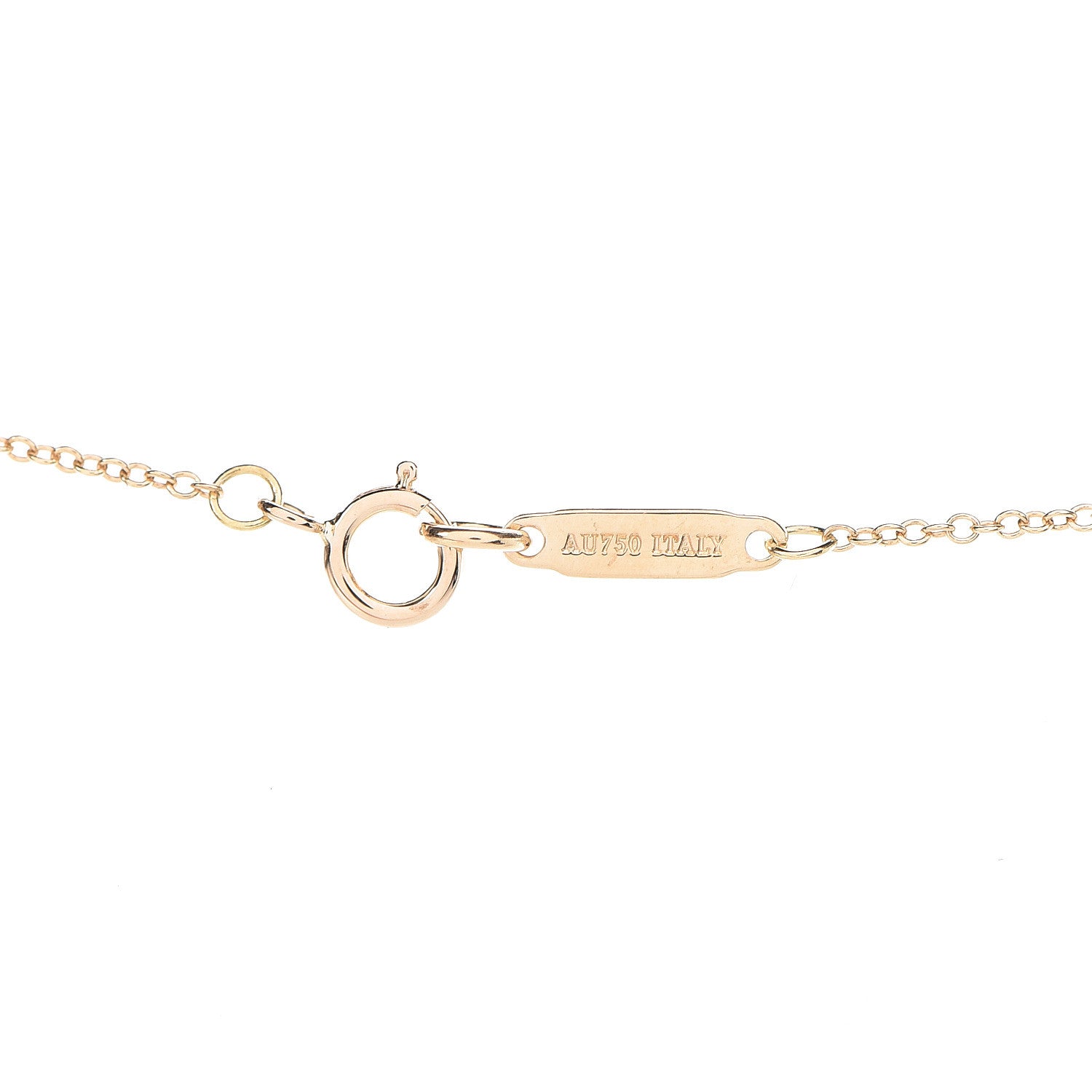 Tiffany 18K Yellow Gold Diamond Small Atlas Open Pave Pendant Necklace 5 of 6