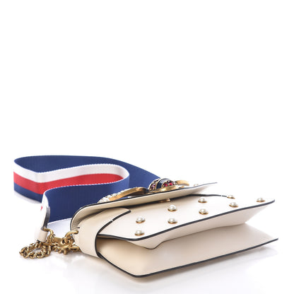 Gucci Nappa Pearl Studded Mini Queen Margaret Broadway Shoulder Bag Mystic White 5 of 11