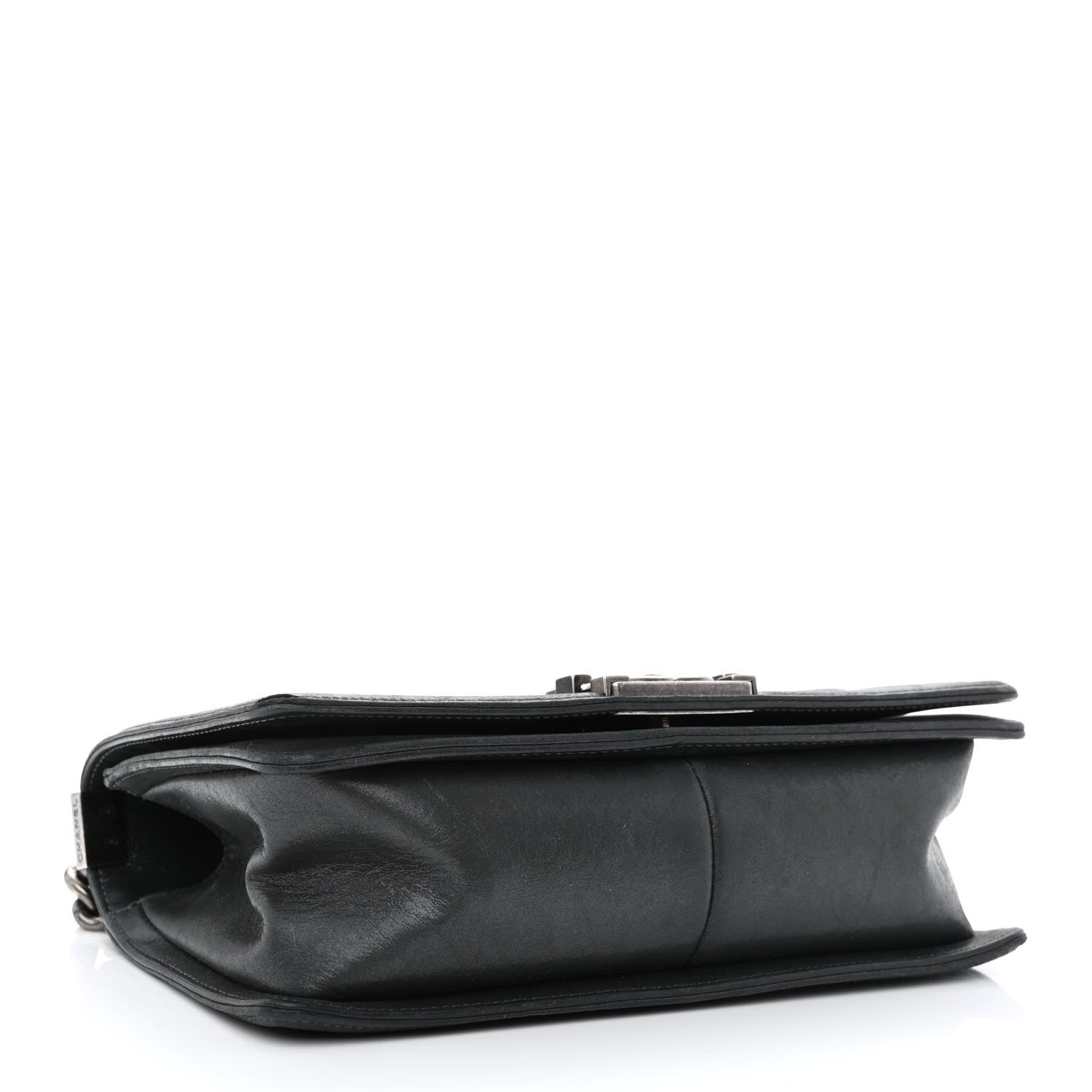 Chanel Iridescent Calfskin Embellished Double Stitch Medium Boy Flap Black 4 of 11