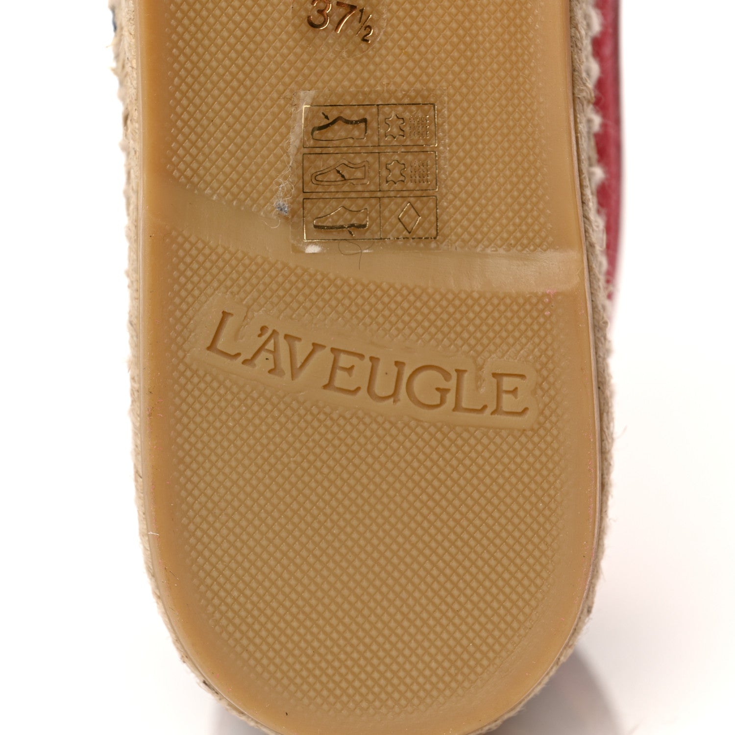 Gucci Canvas Sylvie Stripe Logo Womens Espadrilles 37.5 Mystic White Hibiscus Red Maritime 8 of 8