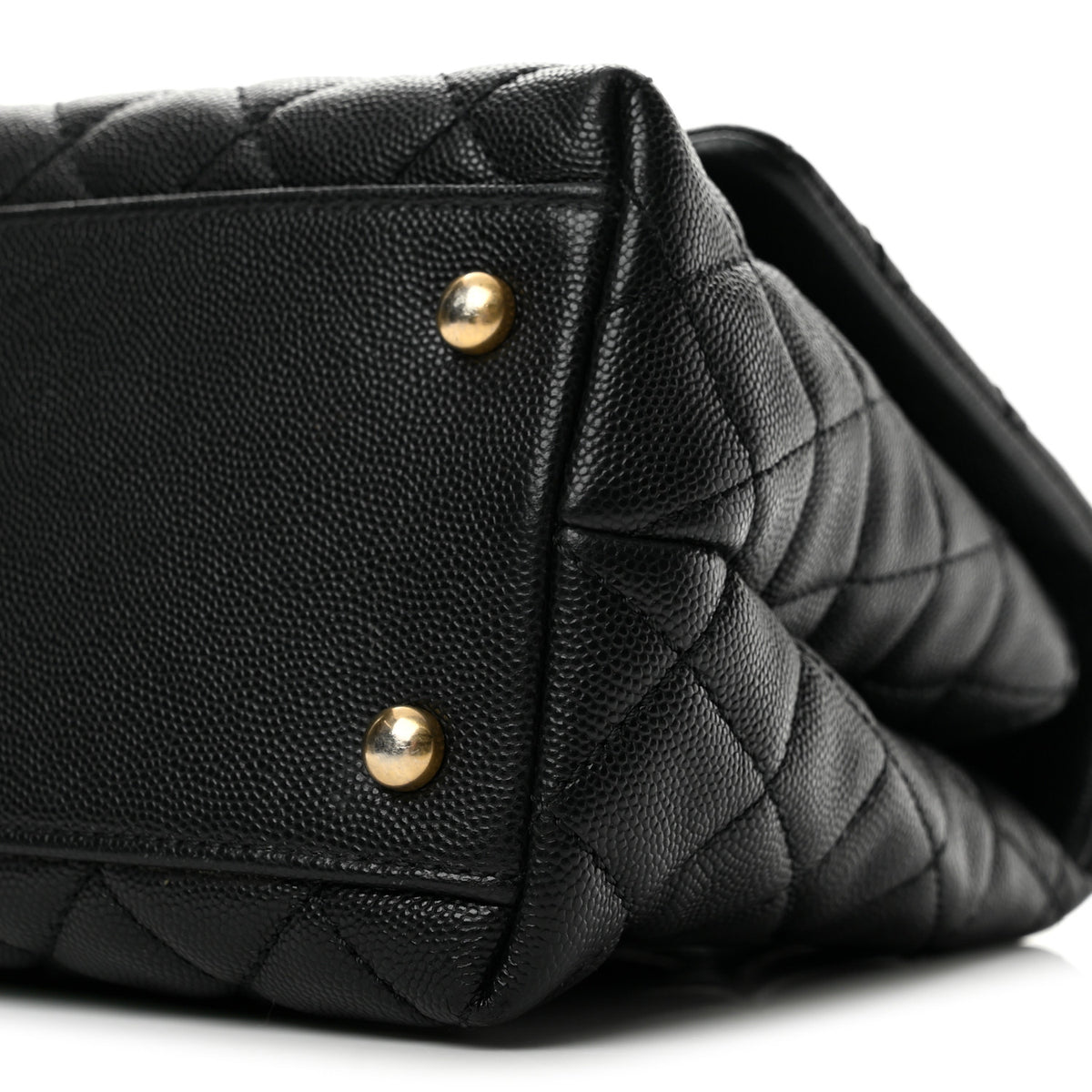 Chanel Caviar Quilted Small Coco Handle Flap Black 10 of 14