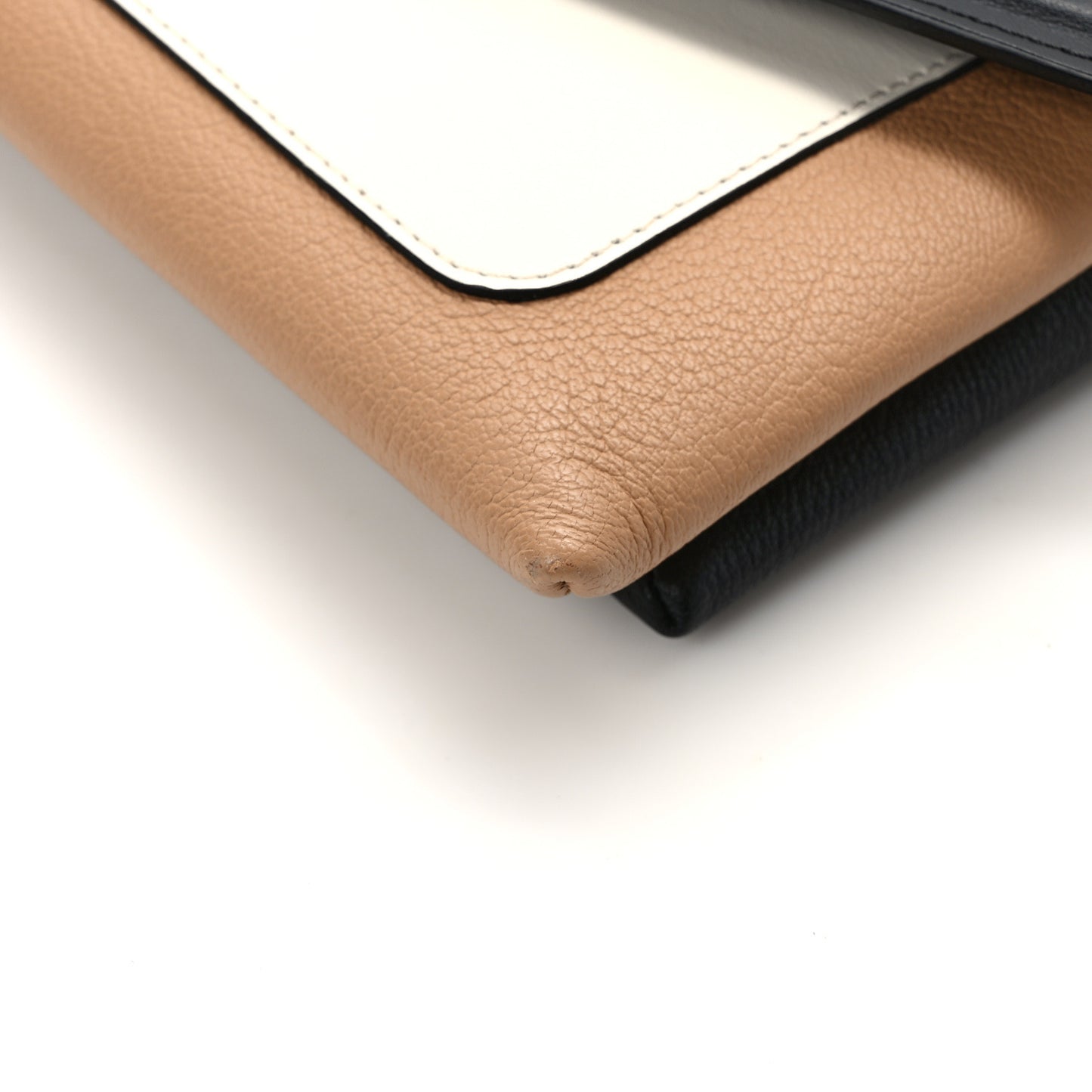Calfskin Duetto Crossbody Bag Light Beige