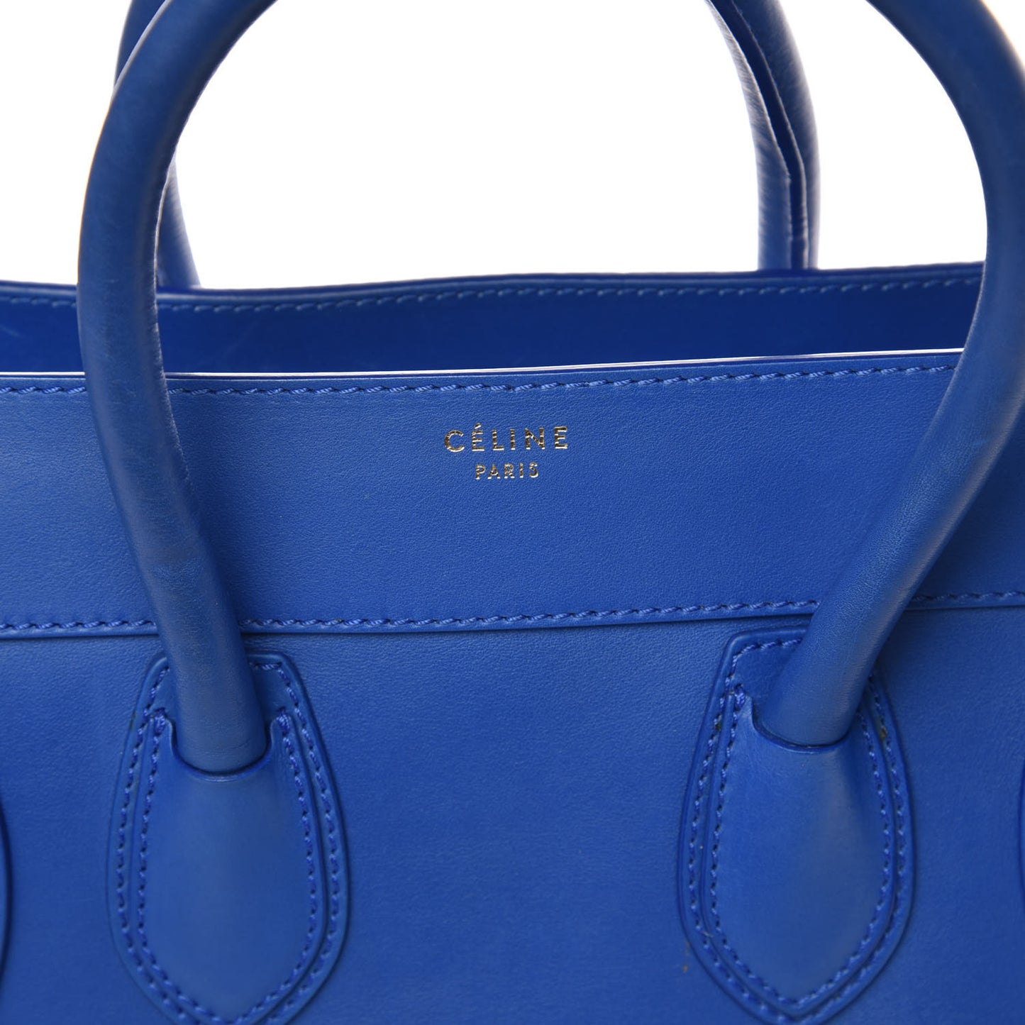 Smooth Calfskin Mini Luggage Royal Blue