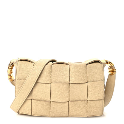 Bottega Veneta Grained Calfskin Maxi Intrecciato Cassette Crossbody Bag Porridge 1 of 11