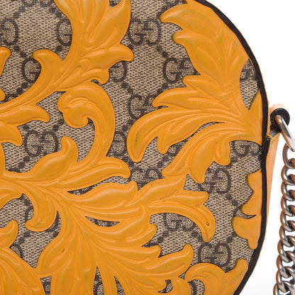 Gucci GG Supreme Monogram Arabesque Mini Chain Shoulder Bag Beige Yellow 14 of 21