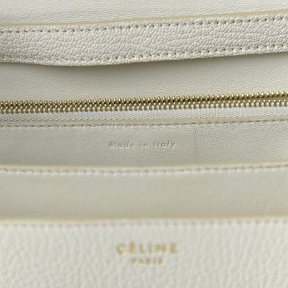 Celine Goatskin Medium Classic Box Flap Bag White 8 of 11