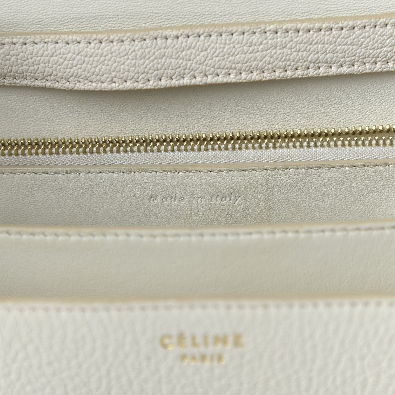 Celine Goatskin Medium Classic Box Flap Bag White 8 of 11